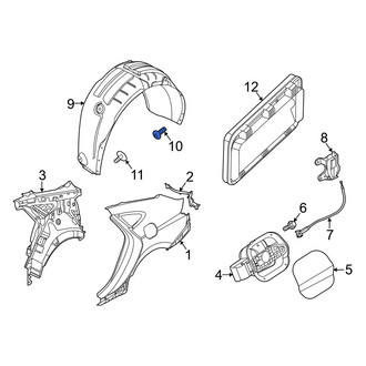 Hyundai OE - Quarter Panel Splash Shield Screw