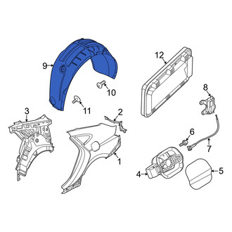 Hyundai OE - Rear Right Quarter Panel Splash Shield