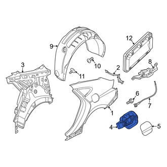 Hyundai OE - Rear Fuel Filler Housing
