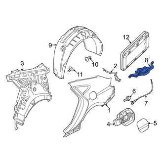 Hyundai OE - Rear Fuel Door Latch