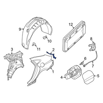 Hyundai OE - Rear Right Tail Light Pocket