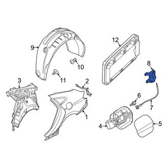 Hyundai OE - Rear Fuel Door Latch