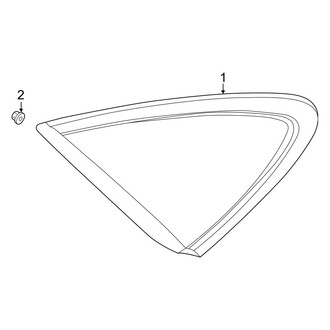Hyundai OE - Quarter Panel - Glass (Hybrid Blue / Hybrid Limited / Hybrid SEL)