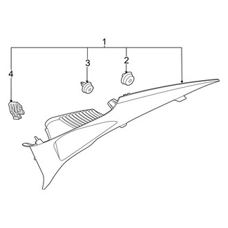 Hyundai OE - Quarter Panel - Interior Trim (Hybrid Blue / Hybrid Limited / Hybrid SEL)