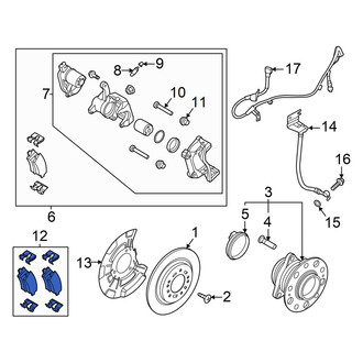 Hyundai OE - Rear Disc Brake Pad Set