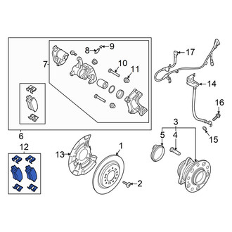 Hyundai OE - Rear Disc Brake Pad Set
