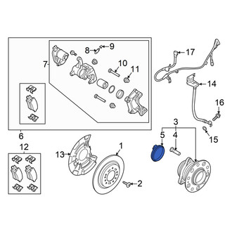 Hyundai OE - Front Left ABS Wheel Speed Sensor