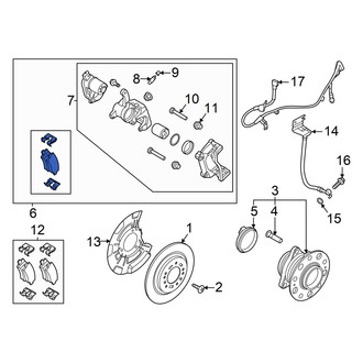 Hyundai OE - Rear Left Disc Brake Kit