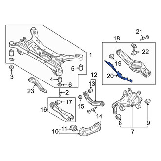 Hyundai OE - Rear Left Suspension Control Arm Cover
