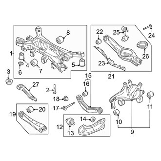 Hyundai OE - Rear Suspension - Suspension Components (SEL AWD)