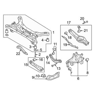 Hyundai OE - Rear Suspension - Suspension Components (Hybrid Blue / Hybrid Limited / Hybrid SEL)
