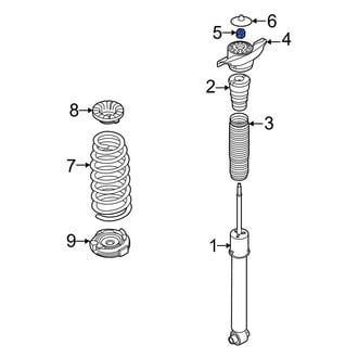Hyundai OE - Upper Suspension Shock Absorber Nut