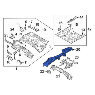 Hyundai OE - Rear Left Floor Side Rail