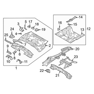 Hyundai OE - Rear Body & Floor - Floor & Rails