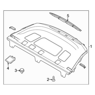 Hyundai OE - Rear Body & Floor - Package Shelf Trim