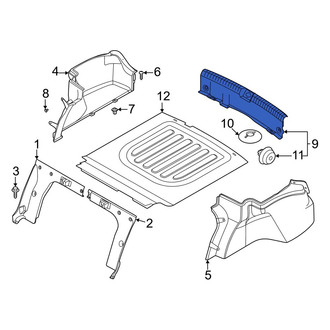 Hyundai OE - Rear Trunk Trim Scuff Plate