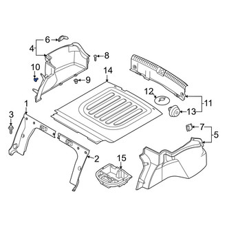 Hyundai OE - Trunk Trim Scuff Plate Clip