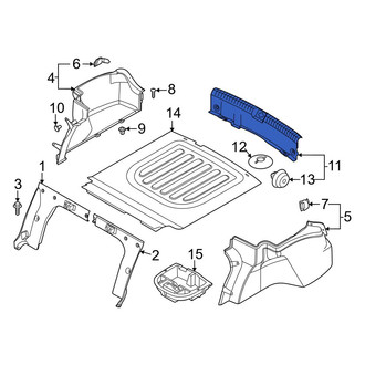 Hyundai OE - Rear Trunk Trim Scuff Plate
