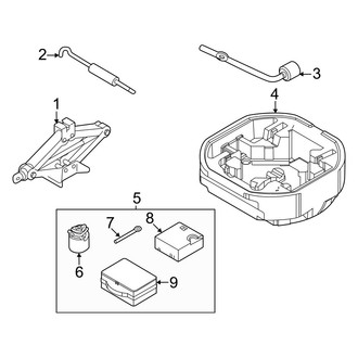 Hyundai OE - Rear Body & Floor - Jack & Components (Hybrid Blue / Hybrid Limited / Hybrid SEL)