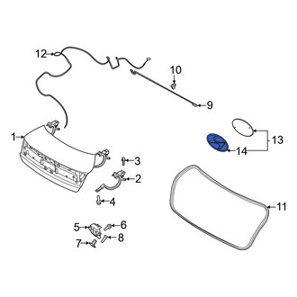 Hyundai OE - Rear Deck Lid Emblem