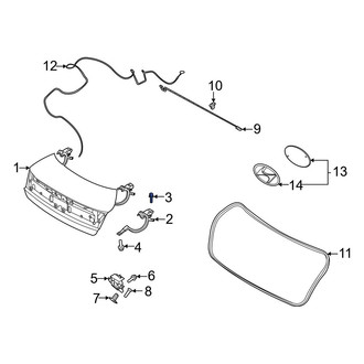 Hyundai OE - Deck Lid Hinge Bolt