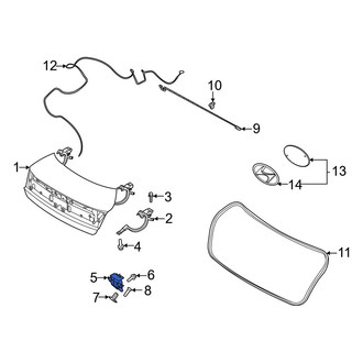 Hyundai OE - Rear Deck Lid Latch