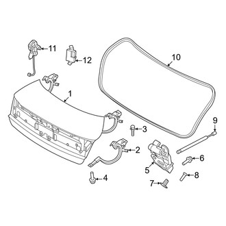 Hyundai OE - Trunk Lid - Lid & Components (With Power Trunk), (Hybrid Limited)