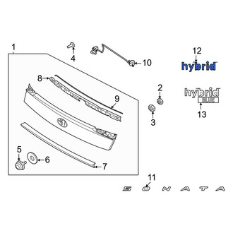 Hyundai OE - Rear Deck Lid Emblem