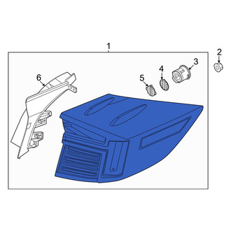 Hyundai OE - Rear Right Outer Tail Light Assembly