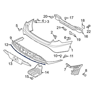 Hyundai OE - Rear Lower Bumper Trim