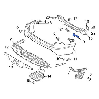 Hyundai OE - Rear Left Bumper Impact Bar Brace