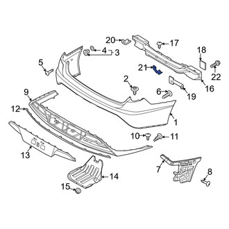 Hyundai OE - Rear Lower Bumper Impact Bar Bracket