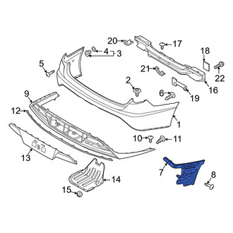 Hyundai OE - Rear Left Bumper Cover Bracket