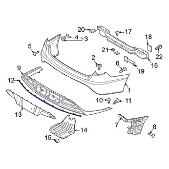 Hyundai OE - Rear Lower Bumper Trim