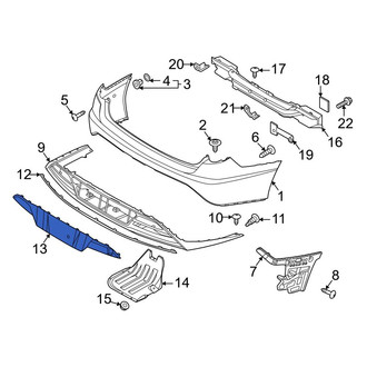 Hyundai OE - Rear Upper Bumper Trim