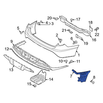 Hyundai OE - Rear Left Bumper Cover Bracket