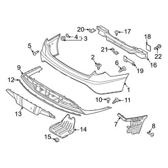 Hyundai OE - Rear Bumper - Bumper & Components (Korea Built)