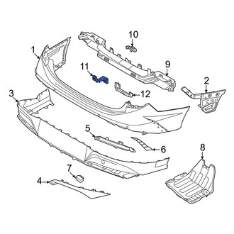 Hyundai OE - Rear Lower Bumper Impact Bar Bracket