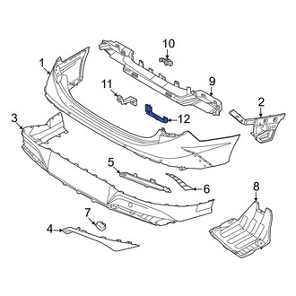 Hyundai OE - Rear Right Bumper Impact Bar Brace