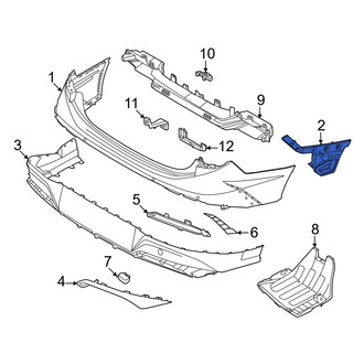 Hyundai OE - Rear Left Bumper Cover Bracket