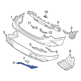 Hyundai OE - Rear Left Bumper Trim