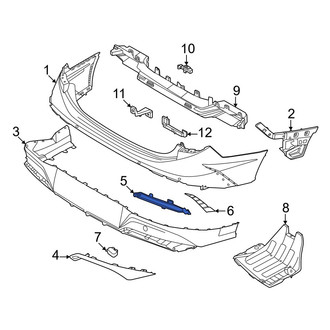 Hyundai OE - Rear Left Reflector Panel