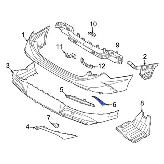 Hyundai OE - Rear Left Bumper Cover Spacer Panel