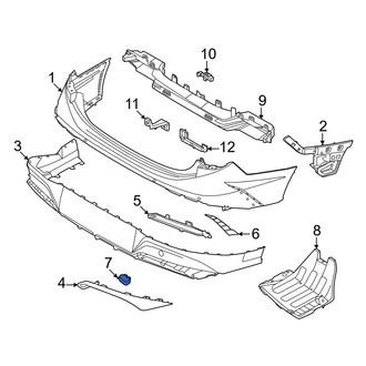 Hyundai OE - Rear Tow Eye Cap