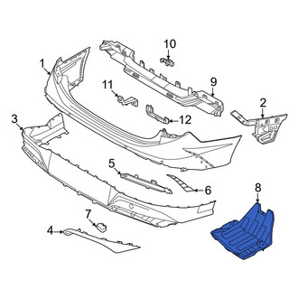 Hyundai OE - Rear Bumper Splash Shield
