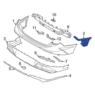 Hyundai OE - Rear Right Bumper Cover Bracket