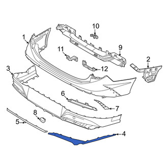 Hyundai OE - Rear Right Bumper Trim