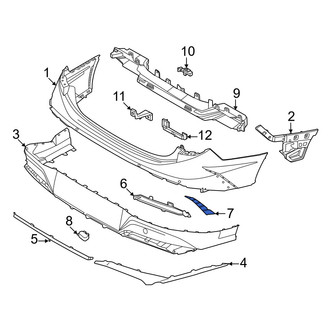Hyundai OE - Rear Left Bumper Cover Spacer Panel