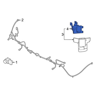 Hyundai OE - Rear Right Blind Spot Detection System Warning Sensor Bracket