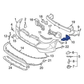Hyundai OE - Front Right Grille
